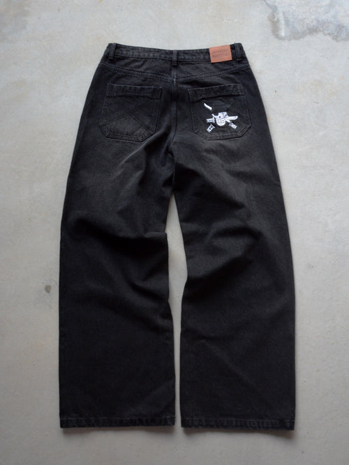 "NOTHING HAPPENED" JEANS + GIFT KEY-HANGER