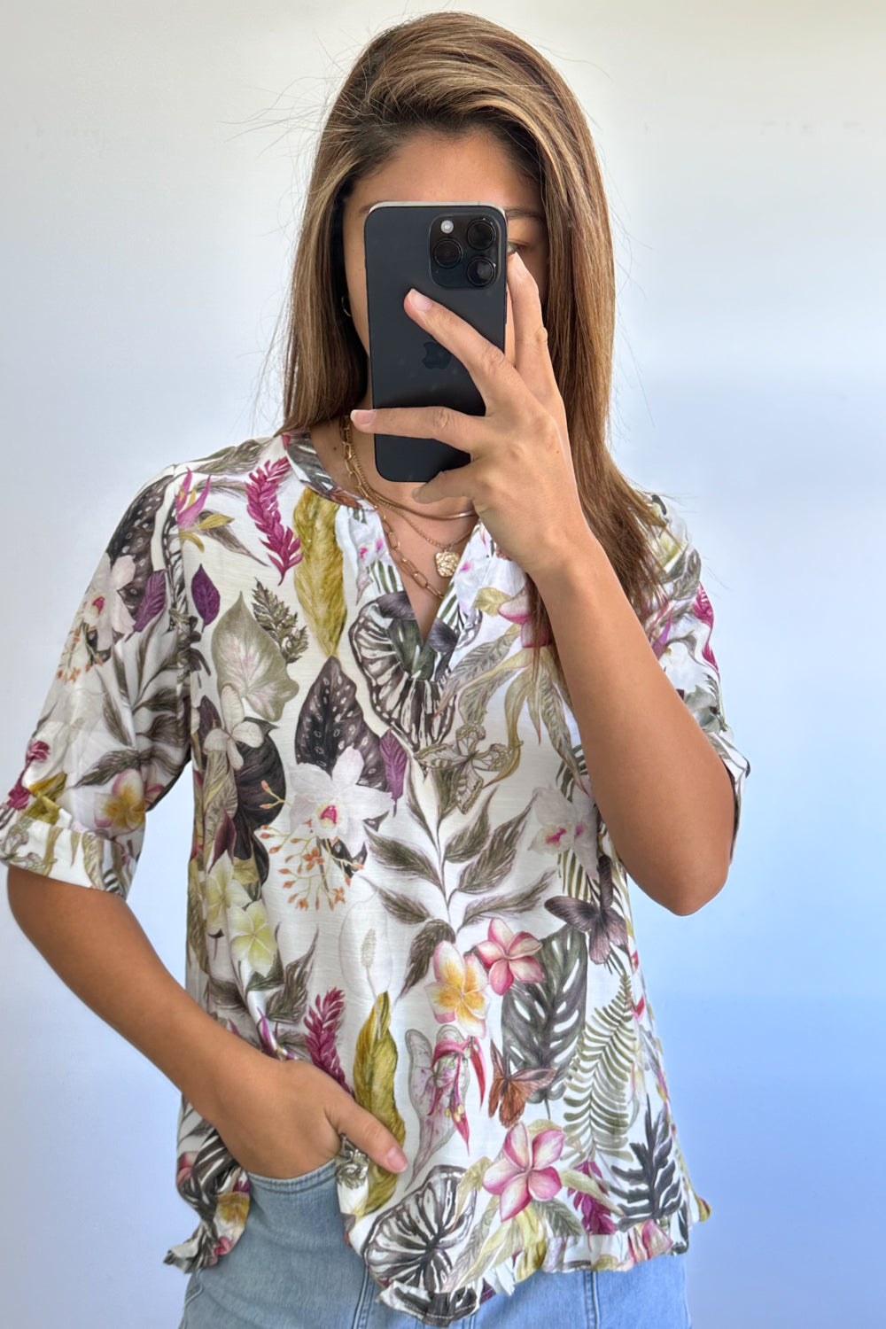 Kenny Top - Tropical Floral