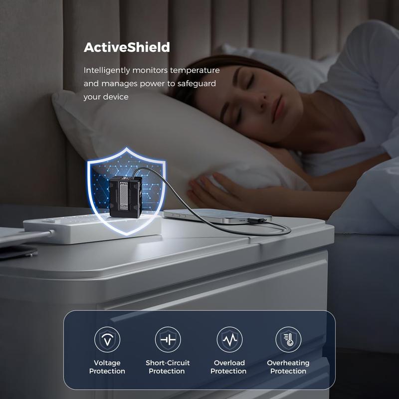 🔥 50% OFF Today Only!! 🔥4-in-1 Compatible 120W Fast Charger with Retractable Type-C & Lightning Cable