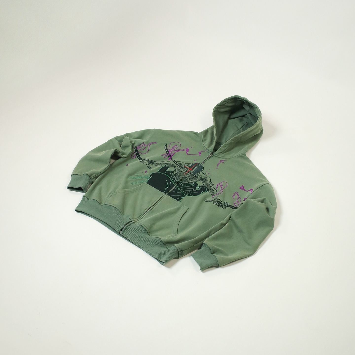 "KING OF HELL" ZIP UP HOODIE