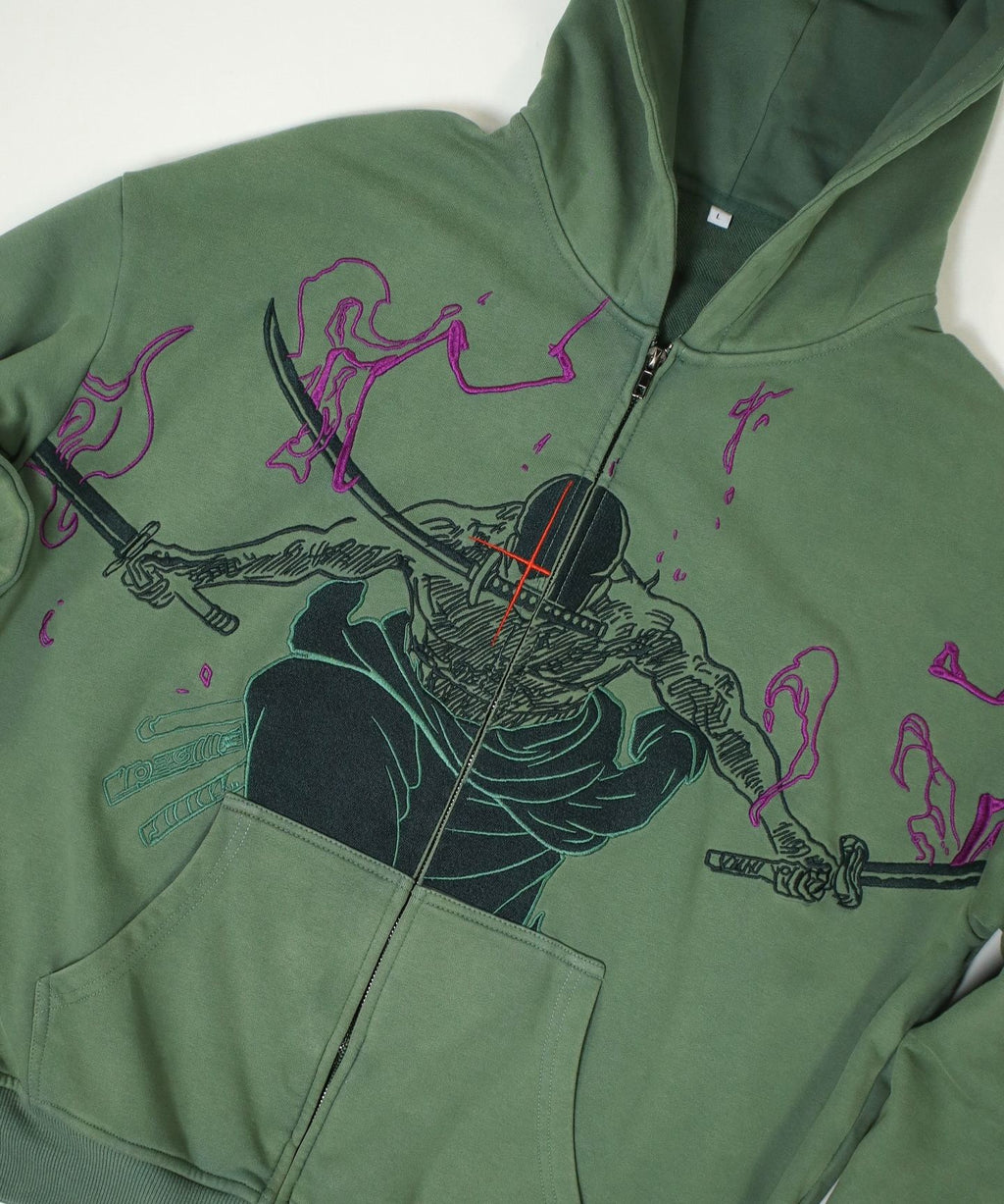 "KING OF HELL" ZIP UP HOODIE