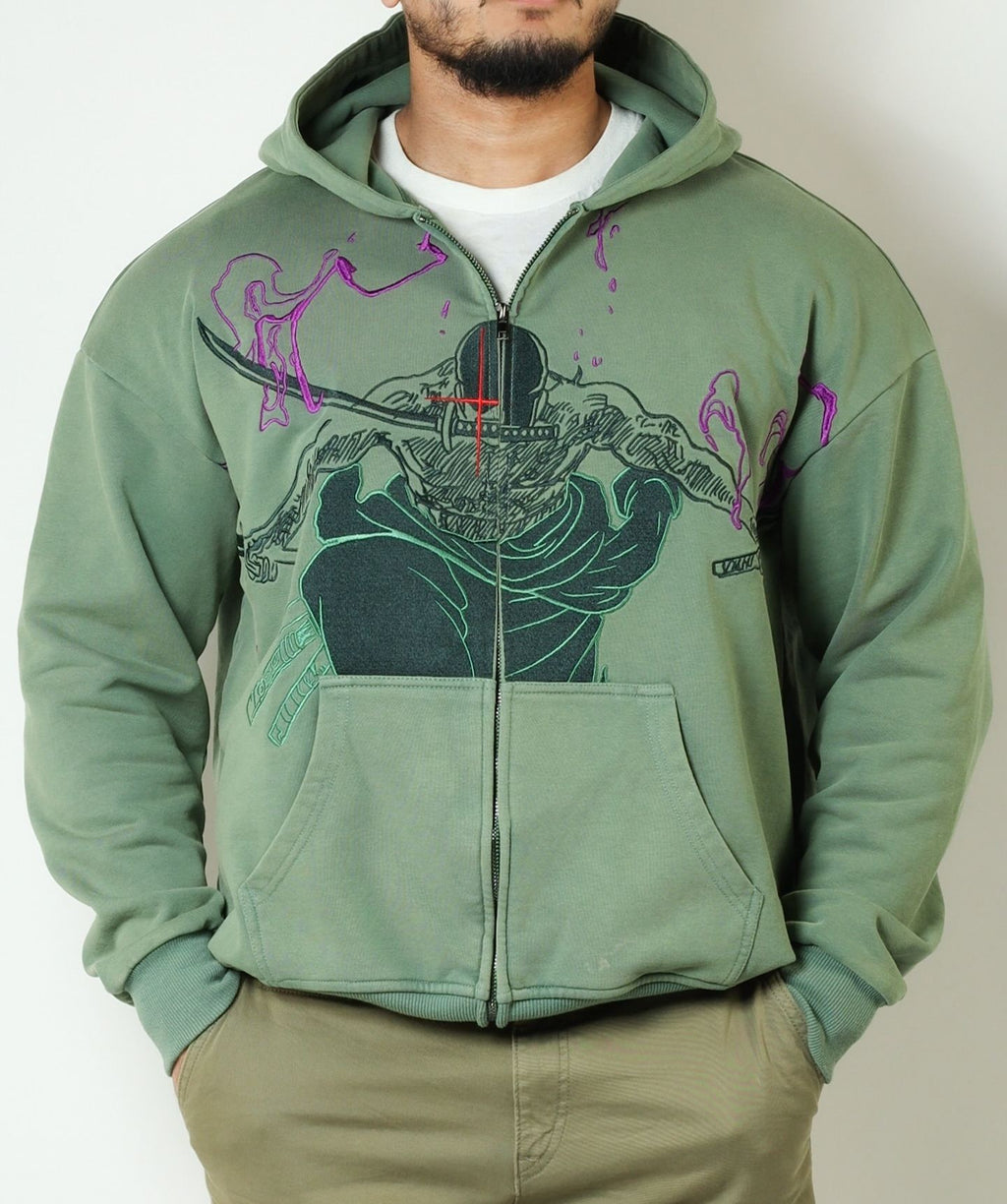 "KING OF HELL" ZIP UP HOODIE